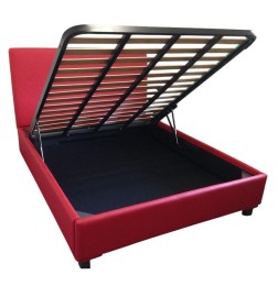Letto contenitore artigianale aperto
